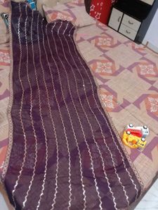 Beautiful Purple Dupatta with Border