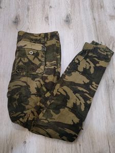 Army Colour Cargo Jeans (Waist 32) (E.89)