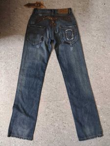 Y2k/punk Studded Skater Straight Fit Jeans