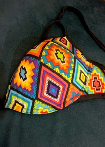 Patterned Bikini Top