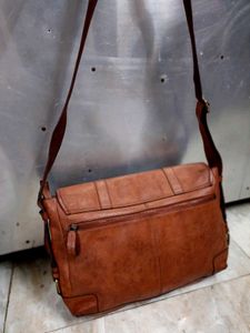Leather Messenger Bag
