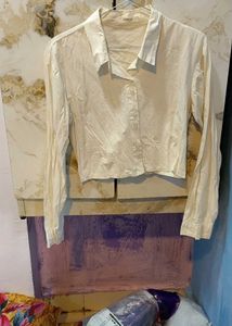 White Crop shirt