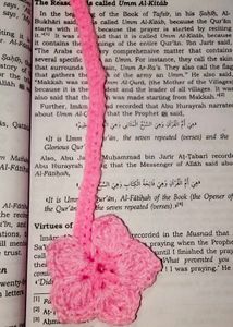 Handmade Crochet Flower Bookmark
