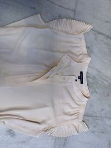 Original Allen Solly-Sleeveless Pleated Top
