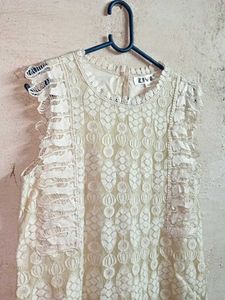 Trendy Lace Top Layered Sleeveless