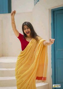 New Women Cotton Soft Silk Saree Festive
