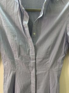 Oodji Stripes Peplum Shirt