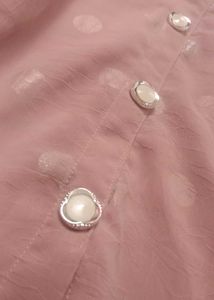 Pink Button-Down Blouse