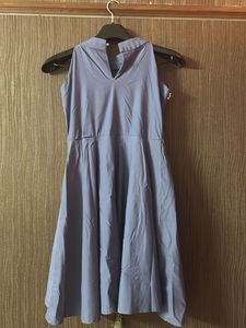 Blue Halter Mini Dress