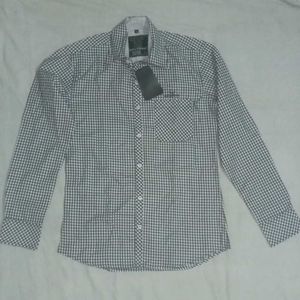 Men's Casual Shirt - Black Long Sleeve