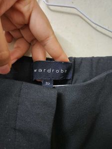 Westside Black Elastic Waist Formal Trousers