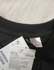 H&amp;m Charcoal Black Jersey Dress