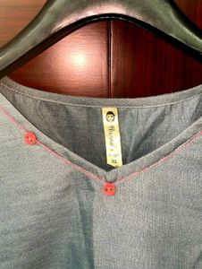 Stylish Grey Tunic Top