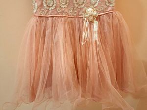 Elegant Rose Gold Designer Dress for Girls