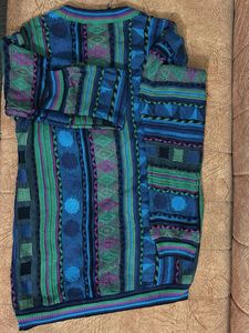 Vintage Patterned Knit Sweater