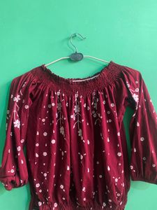 Floral Off-Shoulder Blouse