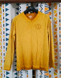 Roadster Mustard V-Neck Tee