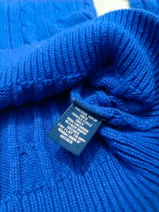 Blue Cable Knit Sweater