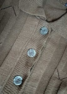 Vintage Brown Knit Cardigan
