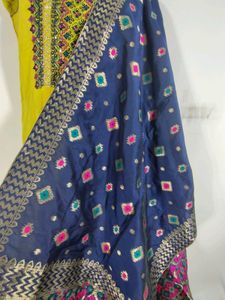 Yellow Embroidered Anarkali Suit