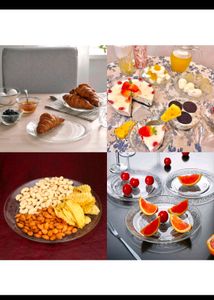 Big Glass Serving Plate