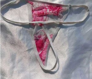 Floral Print Thong