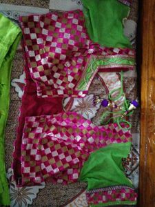 Green Lehenga Choli Set