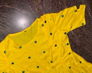 Yellow Kurti For Women