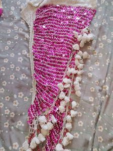 Pink Sequin Curtain 3ft