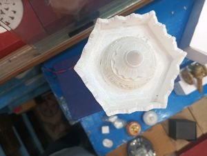 Marble Standing Lamp white Colour