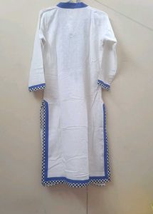 White Embroidered Daily Wear Kurta