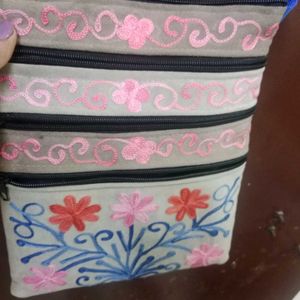 Abstract Print Crossbody Bag