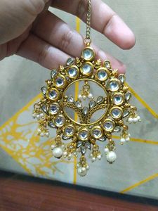 Gold Plated Kundan Matha Patti Set