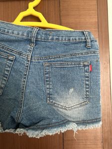 Blue Denim Shorts For Summer