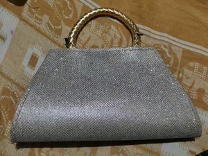 Elegant Silver Clutch