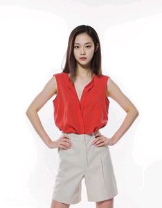 Orange Sleeveless Top