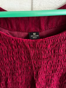 Elegant Maroon Dress