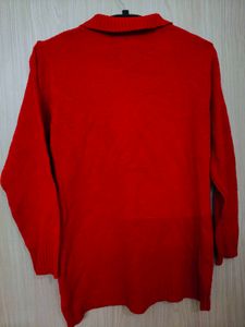 Red Collated Sweater