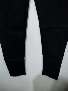 Coaster Pencil Tapered Skinny Fit Black Denim Jean