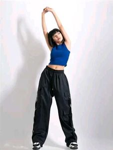 Black Cargo Pants 1
