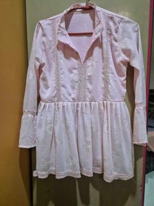 Pink Floral Tunic Top