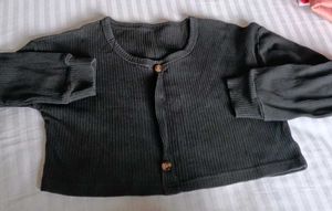Black Crop Top For 8-10 Yrs
