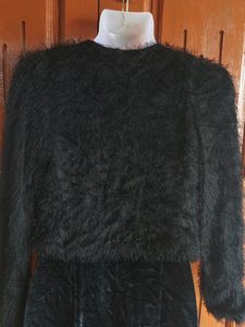 Angora Open Crop Sweater