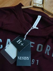 It Is A Cool, Pretty Croped Sweat Shirt ,Maroon
