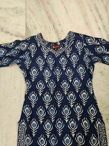 Blue Printed Kurti