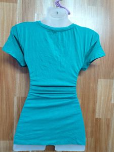 Teal V-Neck T-Shirt