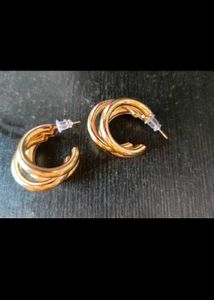 Triple Layer Half Hoop Earrings For Women