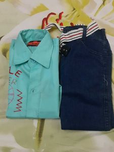 Boys Shirt &amp; Jeans Set