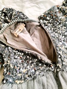 Sparkly Silver Party Dress