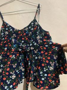 Cute Little Strappy Peplum Top